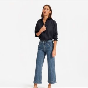 The wide leg Jean in indigo